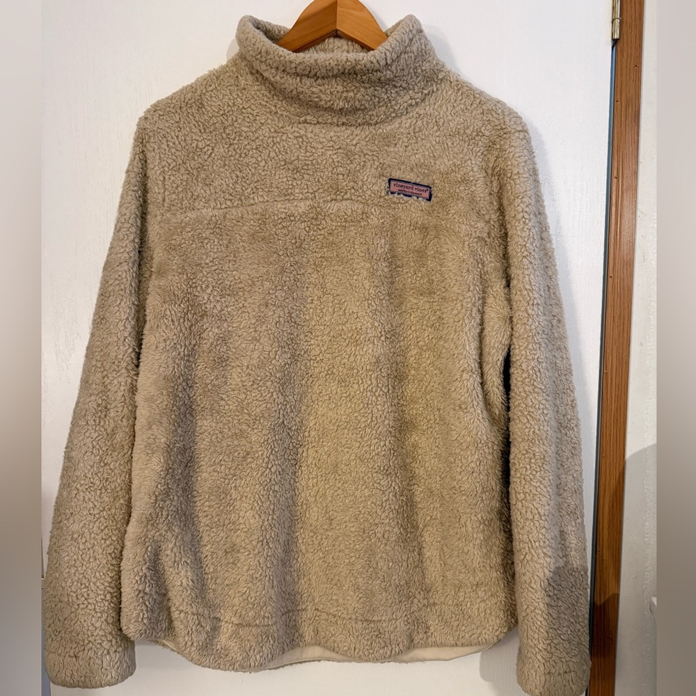 Vineyard Vines Beige Fleece Jacket